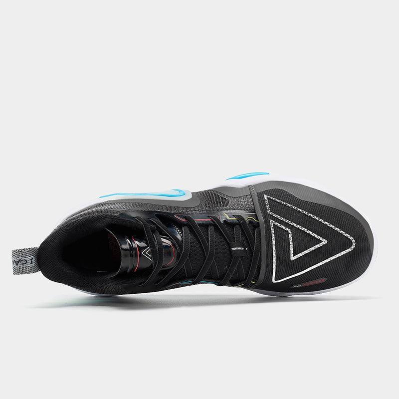 PEAK Basketball Shoes Triangle 2.0 Cushion Sneakers TAICHI Tech Applied ET31907A Black