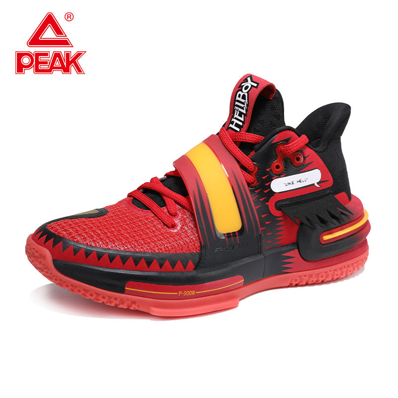 PEAK HELLBOY FLASH 2.0 LIMITED Edition TAICHI Men Pro Non-slip Wearable Sneakers Lightweight Mesh Breathable Basketball Shoes Sport Running Shoes for Men Omnipotent series E04893A