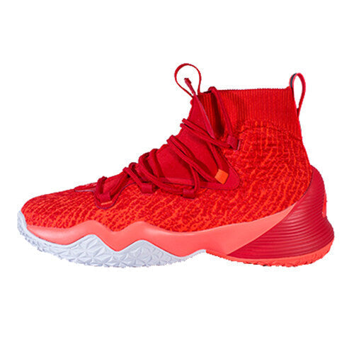 Peak Men Basketball Shoes High Top Sneakers Actual Combat Red