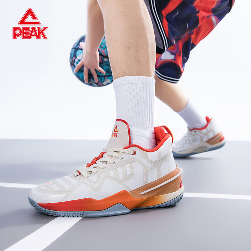 PEAK FLASH 3.0 FLY Men Basketball Shoes TAICHI Sneakers Beige