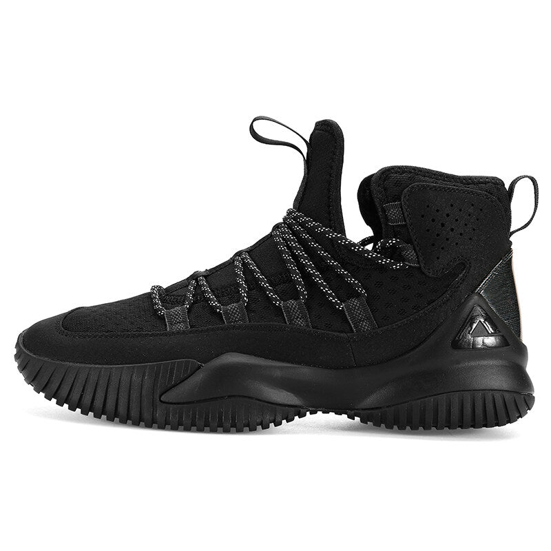 PEAK Men Court Basketball Shoes Cushioning Sneakers Black DA830551