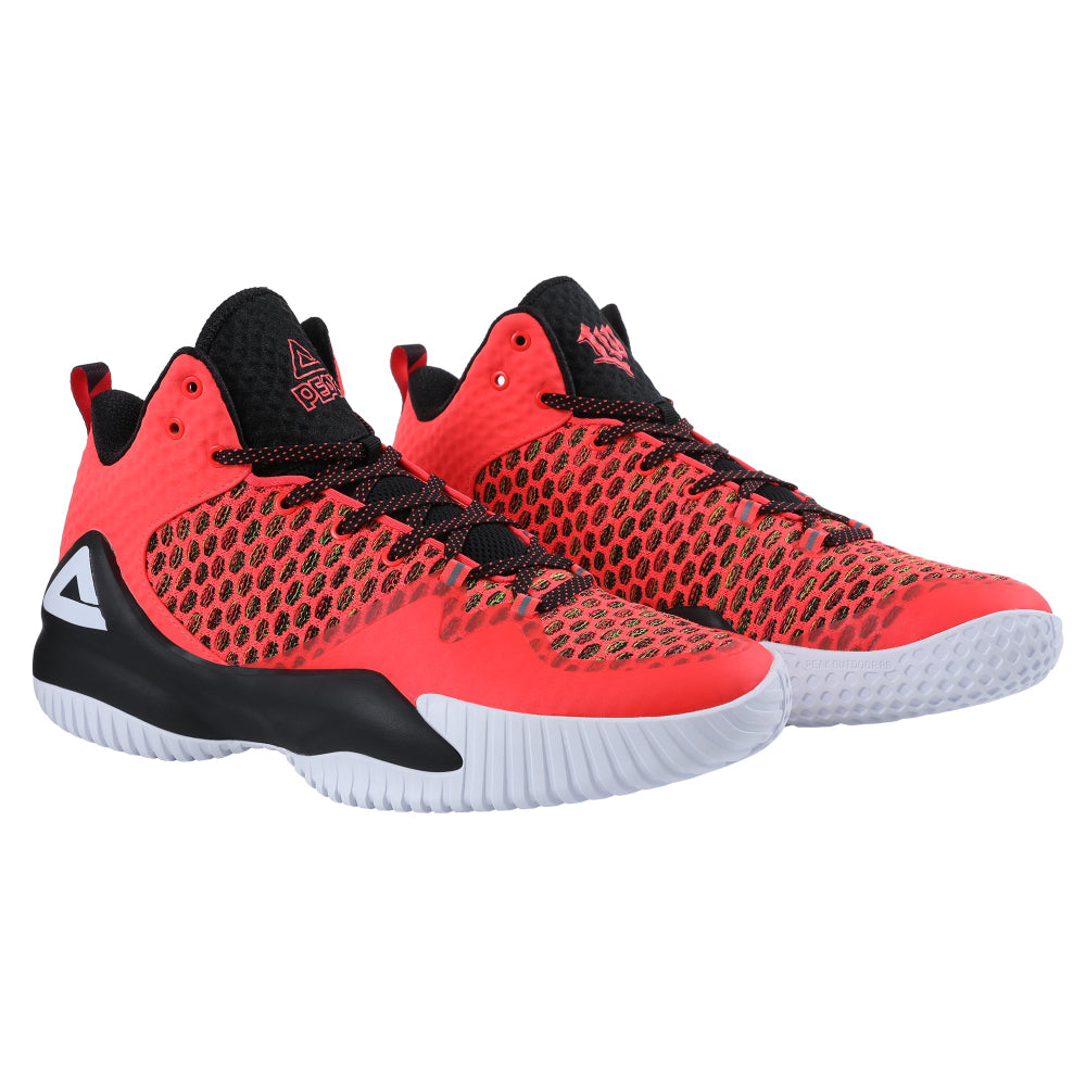 Orange and best sale black basketball shoes